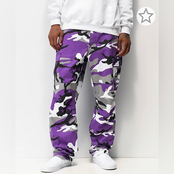 Rothco BDU Tactical Ultra Violet Camo Cargo Pants - Picture 1 of 6